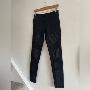 ALO Yoga Womens Moto Paneled Cozycore Normcore Legging